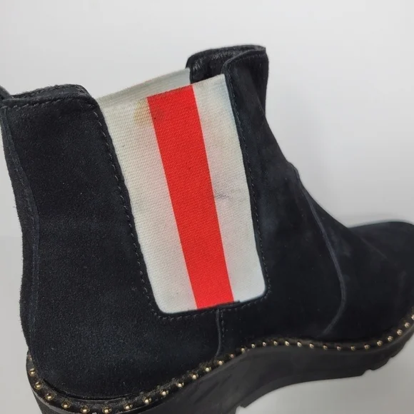 Cecelia New York GEMMA Ankle Boot Black Suede Wedge Size 7 - Picture 8 of 13